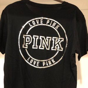 PINK Victoria's Secret Black Tee Shirt